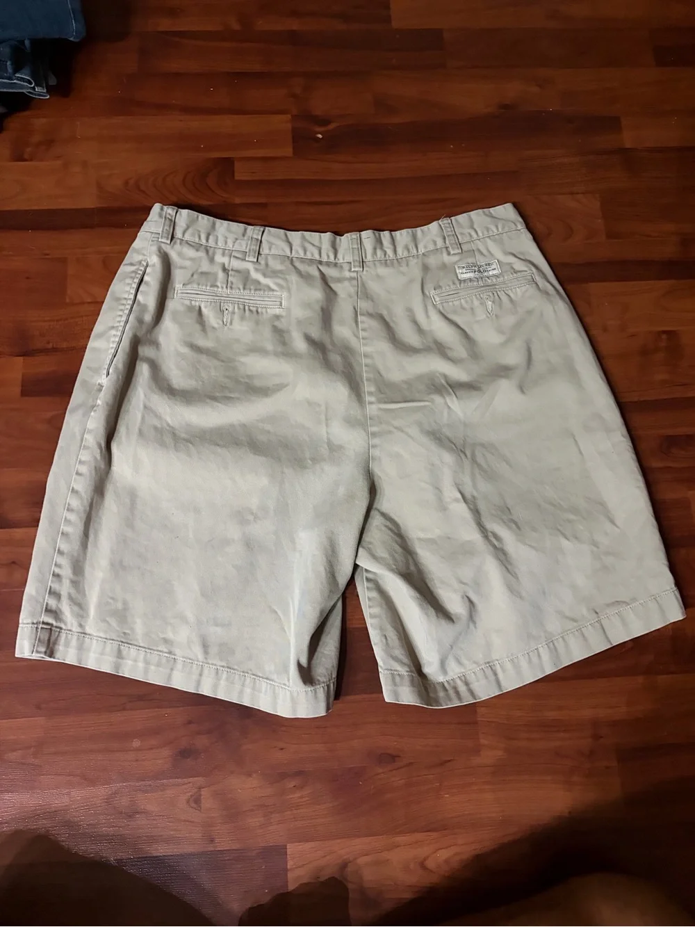 Polo by Ralph Lauren Khaki Flat-Front Cotton Shorts